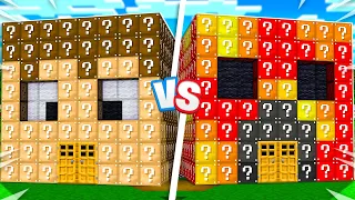 Preston vs FGTeeV Lucky Block House Battle! - Minecraft