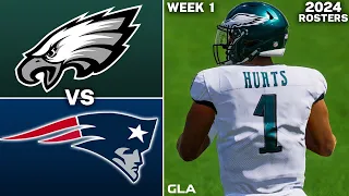 Eagles vs. Patriots | Week 1 | Madden 24 Rosters PS5