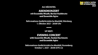 Abendkonzert mit Ensemble Misafir, Renkei Hashimoto und Ensemble Agios