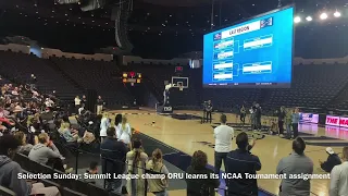 Selection Sunday: See ORU's reaction to Duke matchup announcement