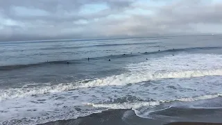 7:30am GOOD set👍👍at the beach, Santa Cruz, California
