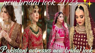 Pakistani actresses Neelam Muneer Hania amir Saboor Ali new bridal look so pretty &!! lovely 2023.💯✨