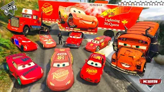 GTA 5 - Stealing MCQUEEN CARS with Franklin! (Real Life Cars #2)