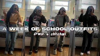 A WEEK OF MY SCHOOL OUTFITS| grwm + chitchats || Layla Simone