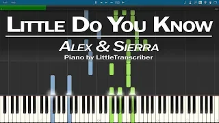 Alex & Sierra - Little Do You Know (Piano Cover) Synthesia Tutorial by LittleTranscriber