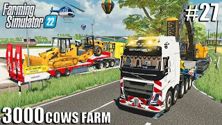 NEW 3000 COWS Construction PROJECT - DAY 1 | 3000 COWS #27 | Farming Simulator 22