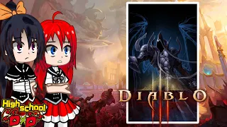 Highschool DxD react to Diablo III Cinematics [RU/EN]