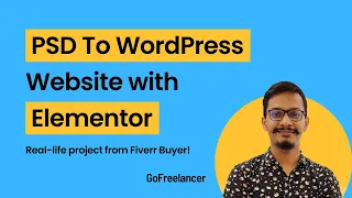 Convert PSD To WordPress Elementor Website | Part-01 | GoFreelancer