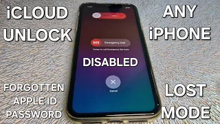 iCloud Unlock iPhone X/11/12/13/14/15 Forgotten Apple ID and Password/Disabled/Lost Mode World Wide