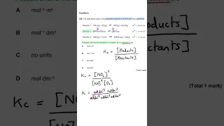 Equilibrium Constant | Units | MCQ