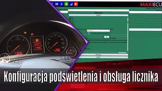 Konfiguracja podświetlenia licznika oraz jego testy  (VAG) - MaxiEcu