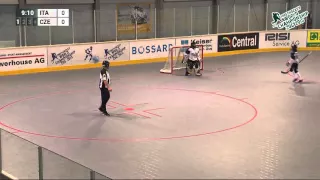 Italy vs Czech Republic 2015 Womens World Ball Hockey Championships June 26 2015 in Zug, Switzerland