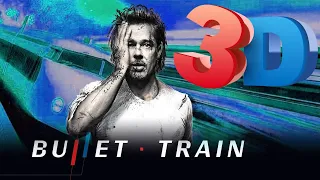 3D Bullet Train 2022 Movie Trailer Anaglyph. Brad Pitt