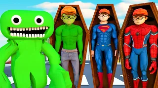 GARTEN of BANBAN But HERO? - Scary Teacher 3D vs RAINBOW FRIENDS GIRL & Robot Gym