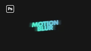 Quick Photoshop Tutorial: Motion Blur Text Effect