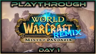 Pandaria Remix Longplay Day 1 || Nightborne Warlock (Level 1-23)