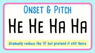 Staccato Onset Vocal Exercise | HE HE HA HA | Major Triad X 2