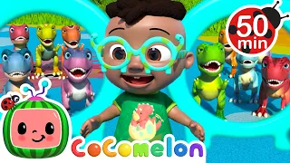 Ten Little Dinos | Cocomelon | Kids Cartoons & Nursery Rhymes | Moonbug Kids