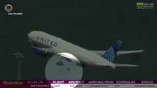 United Airlines plane makes a safe emergency landing in LA after losing a tire during takeoff