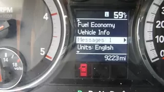 2012  ram 3500 diesel 4x4 oil message indicator , how to reset it