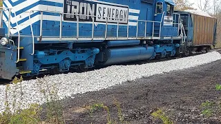 How a Ballast Car Spreads Ballast on the Railroad Track