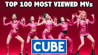 [TOP 100] Most Viewed CUBE Music Videos (April 2022)