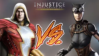 Injustice Gods Among Us - Shazam Vs. Catwoman (Hard) Walkthrough | RozZ99