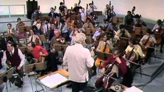 Leonard Bernstein rehearsing with BBC Symphony Orchestra in 1982