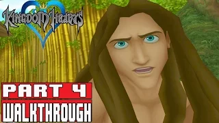 KINGDOM HEARTS 1 PS4 Gameplay Walkthrough Part 4 - TARZAN KH 1.5 + 2.5