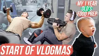 WORKING OUT WHILE INJURED | CHEST & ABS | START OF VLOGMAS