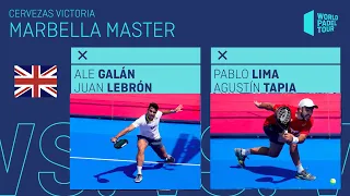 🇬🇧 Male Final Highlights English Galán/Lebrón Vs Lima/Tapia Cervezas Victoria Marbella Master