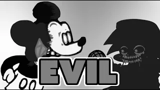 Friday Night Funkin' Corruption Evil Boyfriend Vs Mickey Mouse Day 2