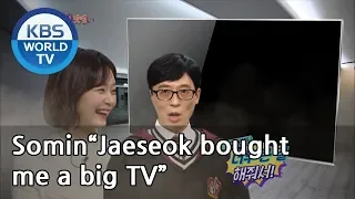 Somin“Jaeseok bought me a big TV, but it's too big for my house”[Happy Together/2019.03.14]