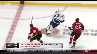 SC Top 10 - Plays From The NHL 2016/2017 Season