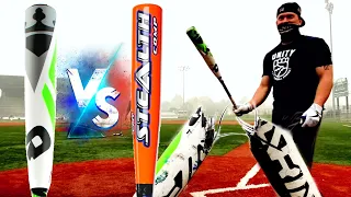 BATTLE OF THE GOATS: the best USSSA bat vs. the best BESR bat - CF Zen vs Stealth Comp (BROKEN BAT)