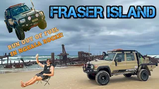 FRASER ISLAND | 3 DAYS OF FUN | OUT OF FUEL IN NGKALA ROCKS!