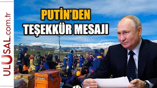 Putin'den Türkiye ve Suriye'deki arama kurtarma ekiplerine teşekkür mesajı