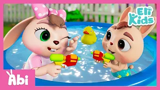 Outdoor Pool + Baby Shark Toy | Toy Play Song | Eli Kids Songs & Nursery Rhymes