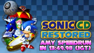 Sonic CD Restored (v5.0 R3 Update) ✪ Amy (Time Zone: Past) Speedrun in 13'49"98 (IGT)