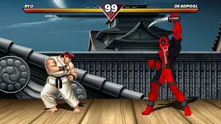 RYU VS DEADPOOL - HIGH LEVEL EPIC FIGHT!