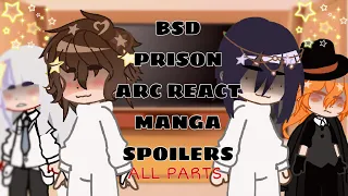 BSD prison arc react to manga || 101 - 106.5 || bsd prison arc || all parts