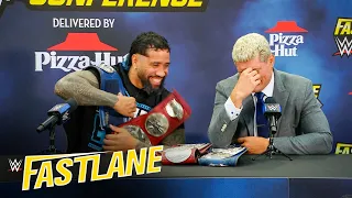 FULL SEGMENT – Cody Rhodes and Jey Uso's CAN’T MISS WWE Fastlane Press Conference