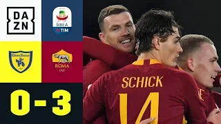 Edin Dzeko und die Roma mit klarem Sieg: Chievo Verona - AS Rom 0:3 | Seria A | Highlights | DAZN