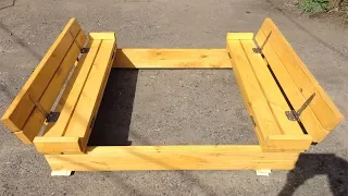 ✅ Sandbox a transformer made of wood with your own hands