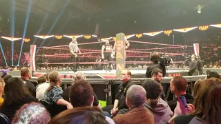 WWE RAW 11/25/19 Owens/Rollins at the show