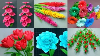 6 Easy Best Paper Flowers | Most Beautiful Paper Flower  | DIY Handmade Craft