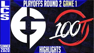 EG vs 100 Highlights Game 1 | LCS Playoffs Summer 2020 Round 2 | Evil Geniuses vs Hundred Thieves