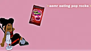 Asmr eating pop rocks while playing candy obby-plus mouth sounds-and inaudible whispers -roblox