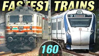 Fastest trains of India | Electric trains at full speed | Indian Railways