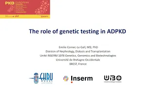 The Role of Genetic Testing - ADPKD by Dr Emilie Cornec-Le Gall - 18 September 2021